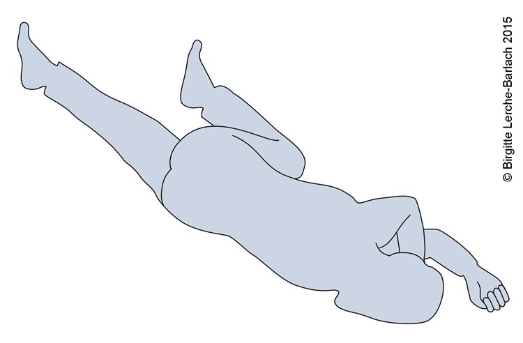 Stabile Seitenlage Seitenlage